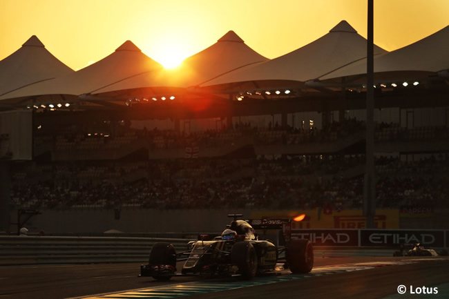 Romain Grosjean Lotus - GP Abu Dhabi 2015