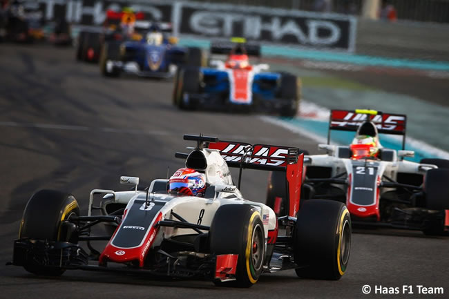 Romain Grosjean - Haas - Carrera GP Abu Dhabi 2016