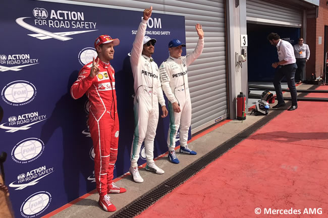 Lewis Hamilton - Valtteri Bottas - Mercedes AMG - Sebastian Vettel - Calificación GP Bélgica 2017 