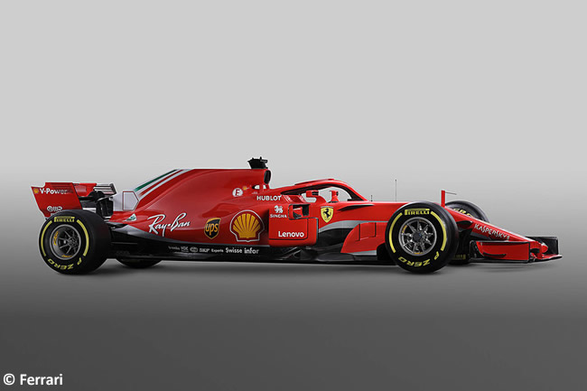 SF71H - Scuderia Ferrari - 2018 - Lateral