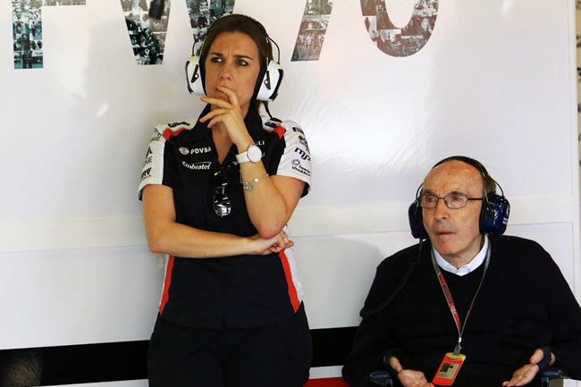 Claire Williams y Frank Williams - Williams F1