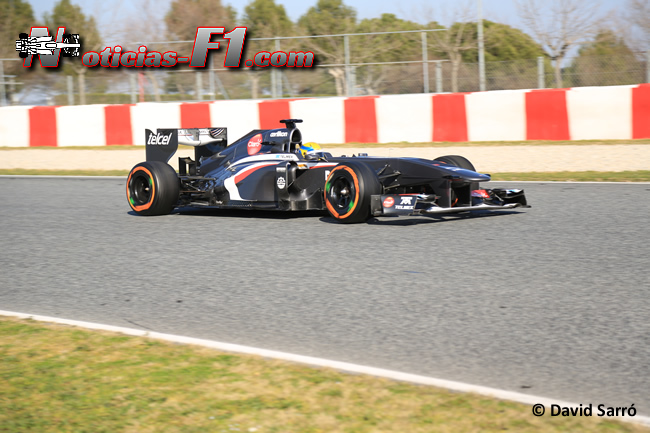 Esteban Gutiérrrez - Test Barcelona 2013 - Imagen: David Sarró - www.noticias-f1.com