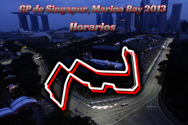 Gran Premio Singapur 2013. Marina Bay - Horarios