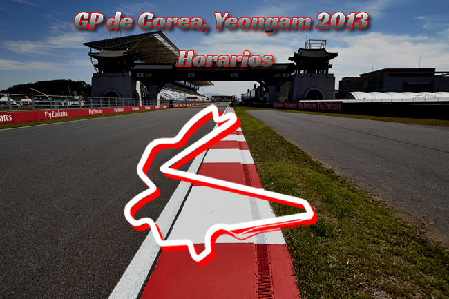 Circuito - Gran Premio de Corea - Horarios