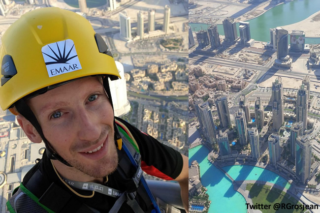 Romain Grosjean - Burj Khalifa