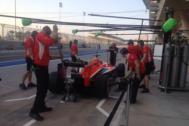 Jules Bianchi - Marussia - Test Bahréin - 2014 - día 1