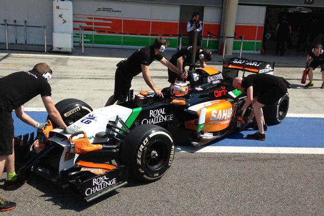 Nico Hulkenberg - Sahara Force India - Test - Bahréin - día 1