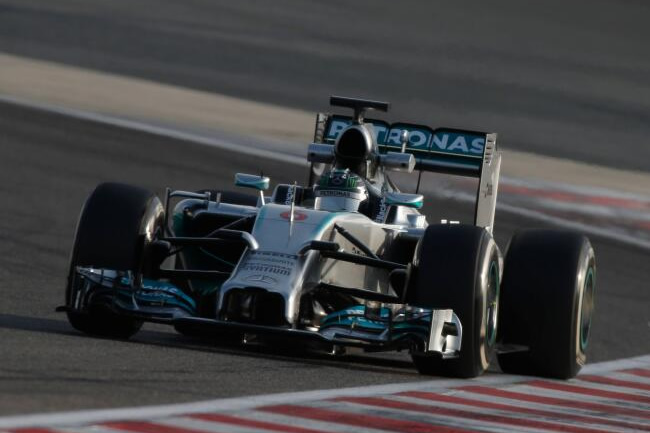 Nico Rosberg - Test 2 - Mercedes - Bahréin - día 5 - primer día - 2014