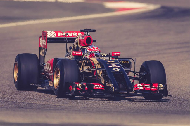 Romain Grosjean - Lotus - Test Bahréin - 2014 - día 2