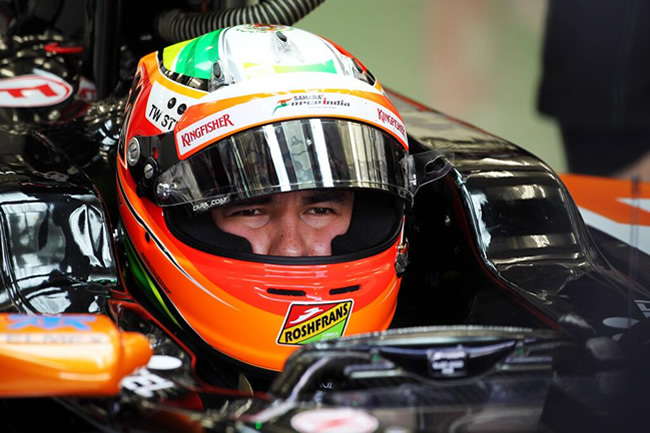 Sergio Pérez - Sahara Force India - Test Bahréin 2 - Día 5 (1) - 2014