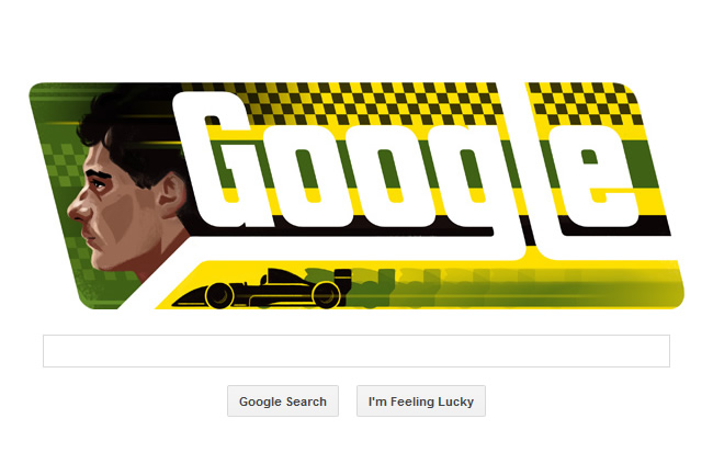 Doodle - Ayrton Senna - F1 - Google