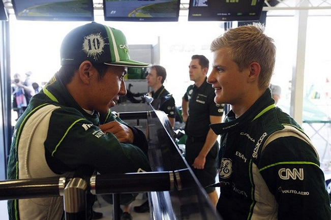 Marcus Ericsson y Kamui Kobayashi - Caterham - Gran Premio de Australia 2014 - Viernes