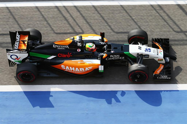 Sergio Pérez - Test Bahréin - Force India - día 2 (2) - 2014