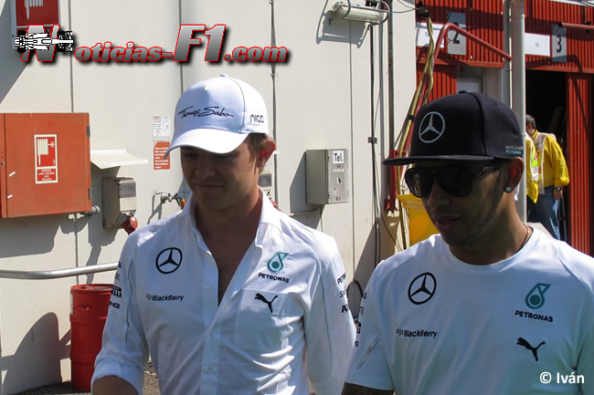 Nico Rosberg - Lewis Hamilton - Mercedes - F1 2014 - www.noticias-f1.com