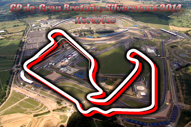 Gran Premio de Gran Bretaña - Silverstone 2014 - Horarios