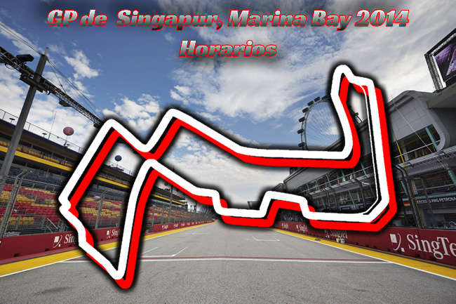 Gran Premio Singapur, Marina Bay 2014 - Horarios