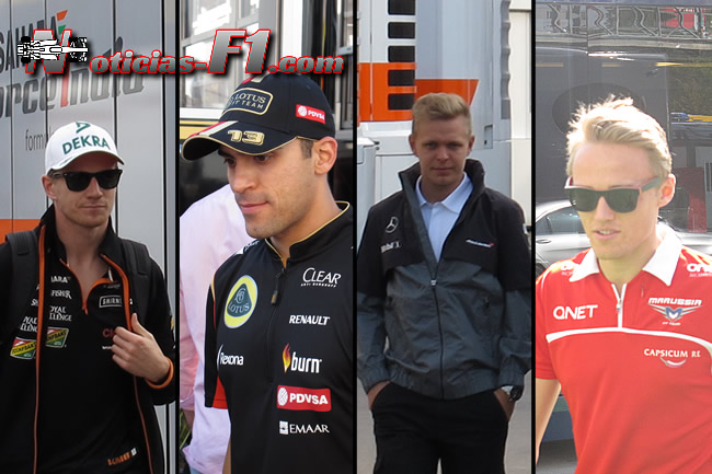 Nico Hulkenberg - Pastor Maldonado - Kevin Magnussen - Max Chilton - 2014 - www.noticias-f1.com