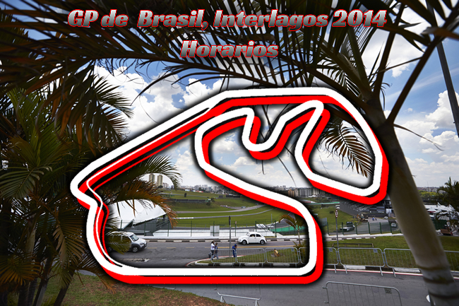 Gran Premio de Brasil - Interlagos 2014 - Horarios 