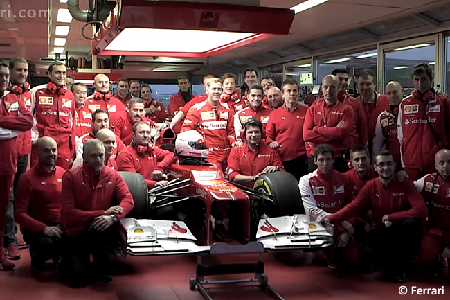 Video Sebastian Vettel - Scuderia Ferrari - Debut