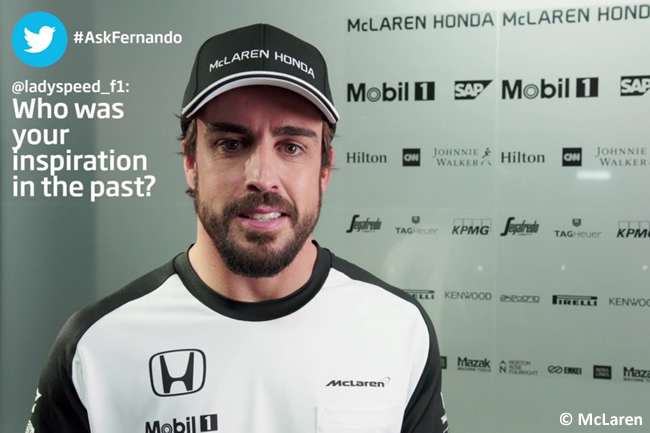 Fernando Alonso - McLaren - Pretemporada - Twitter AskFernando - 2015