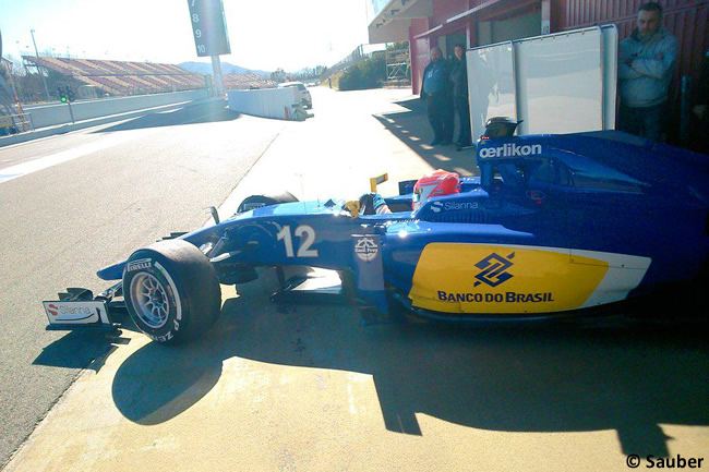 Felipe Nasr - Sauber - Test Barcelona Pretemporada 2015 - Día 4