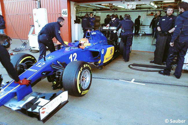 Felipe Nasr - Sauber - Día 2- Test Barcelona 2 - Pretemporada 2015 - F1 