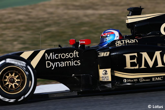 Jolyon Palmer Lotus - Test pretemporada 2015 - Barcelona - Día 2 