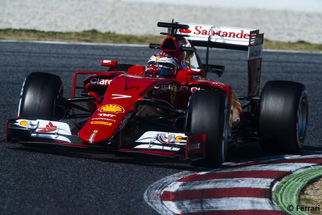 Kimi Raikkonen - Scuderia Ferrari - Test Pretemporada 2015 - Barcelona - Día 2 