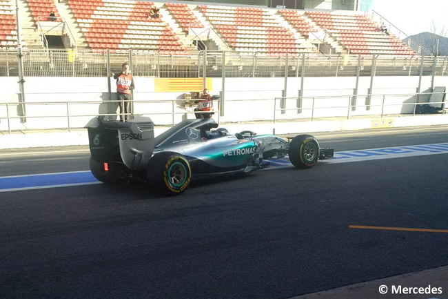 Nico Rosberg - Mercedes - Día 2- Test Barcelona 2 - Pretemporada 2015 - F1 