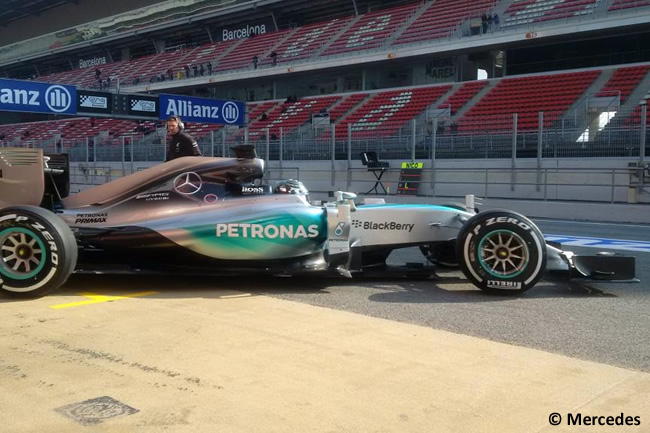 Nico Rosberg - Mercedes - Test Pretemporada 2015 - Día 2 - Barcelona