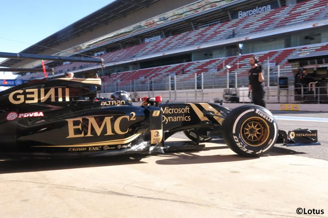 Romain Grosjean - Lotus - Test Barcelona Pretemporada 2015 - Día 4