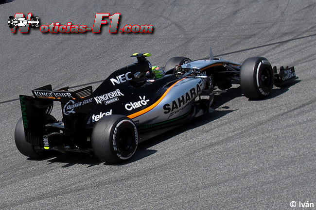 Sergio Pérez - Force India - 2015 - www.noticias-f1.com