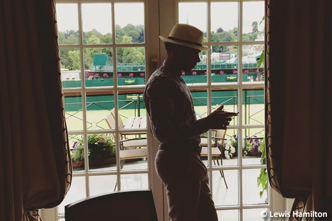 Lewis Hamilton Wimbledon 2015