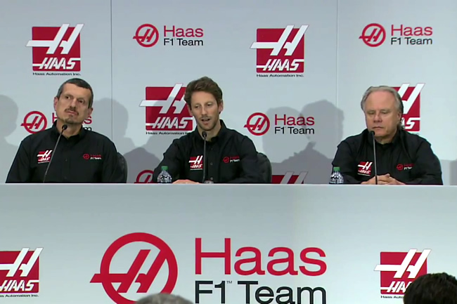 Haas F1 Team - Alineación anuncio - Romain Grosjean 