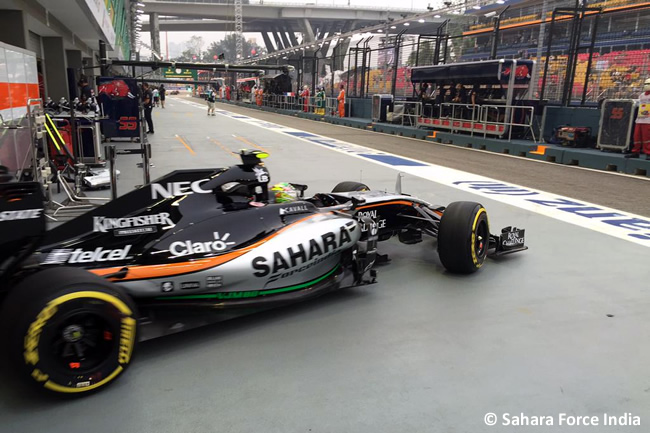 Sergio Pérez - Force India - Singapur 2015