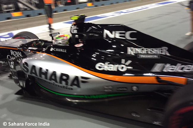 Sergio Pérez - Force India - Singapur 2015