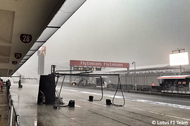 Pit lane - Gran Premio de Estados Unidos 2015 - Austin ©Lotus