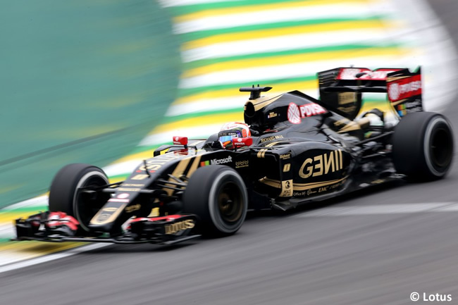 Romain Grosjean - Lotus - Gran Premio de Brasil 2015