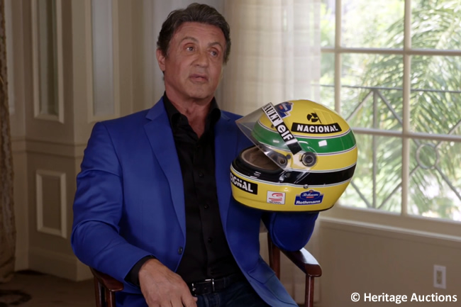 Sylvester Stallone - Ayrton Senna - Casco