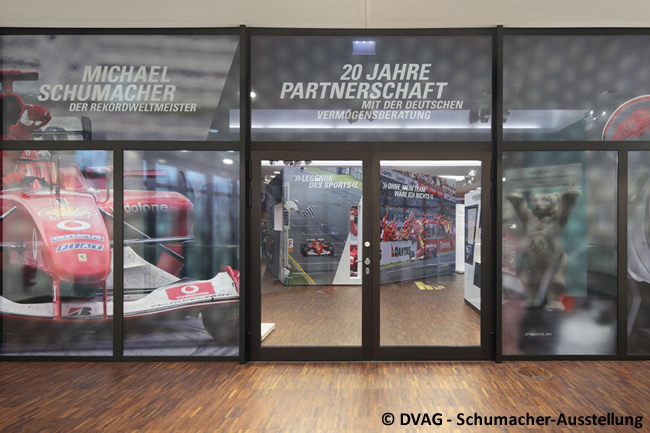 Michael Schumacher Exposición - DVAG - Schumacher-Ausstellung