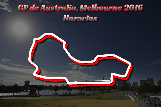 Gran Premio de Australia 2016 - Horarios