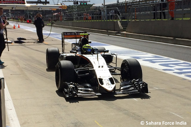 Sergio Pérez - Force India - GP Gran Bretaña 2016