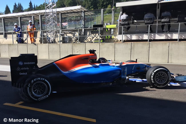 Pascal Wehrlein - Manor Racing - GP Bélgica 2016