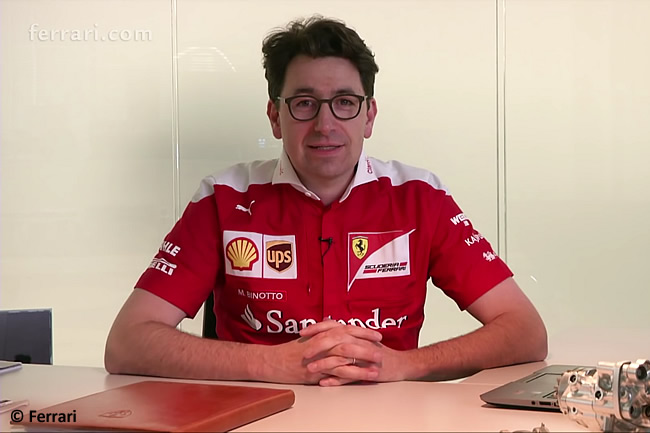 Mattia Binotto, director técnico de Ferrari 