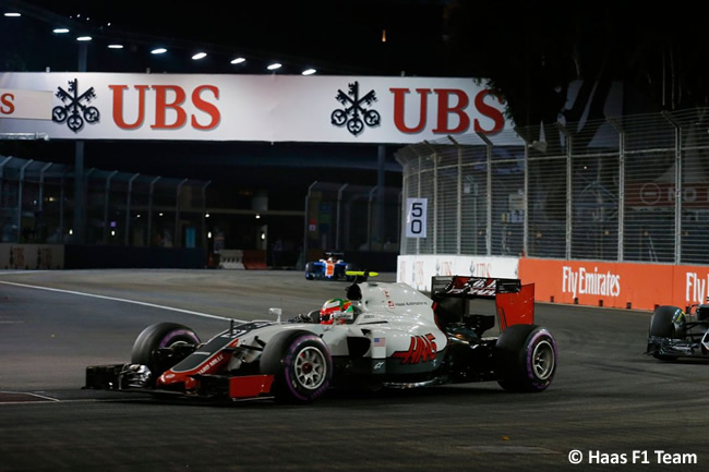 Esteban Gutiérrez - Haas F1 - Carrera - GP Singapur 2016