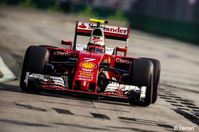 Kimi Raikkonen - Scuderia Ferrari - Carrera - GP Singapur 2016