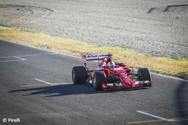 Sebastian Vettel - Scuderia Ferrari - Test Pirelli Barcelona Día 2