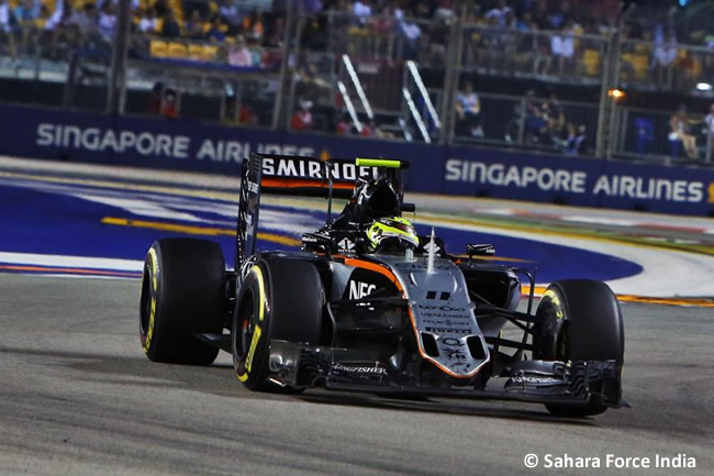 Sergio Pérez - Force India - GP Singapur 2016