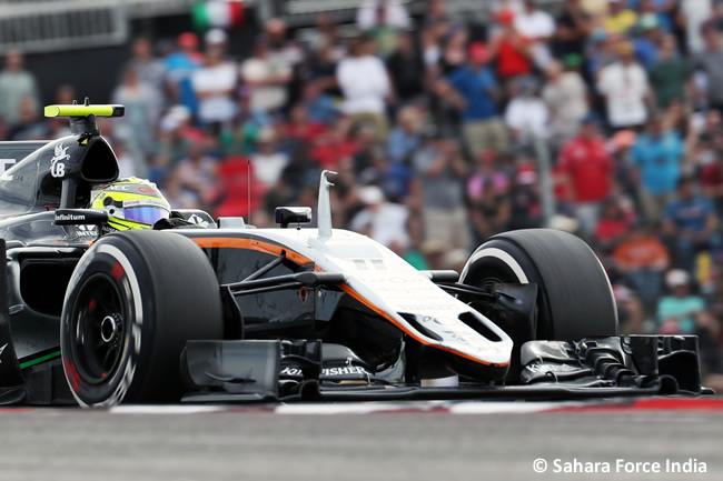 Sergio Pérez - Force India - GP EE. UU. 2016