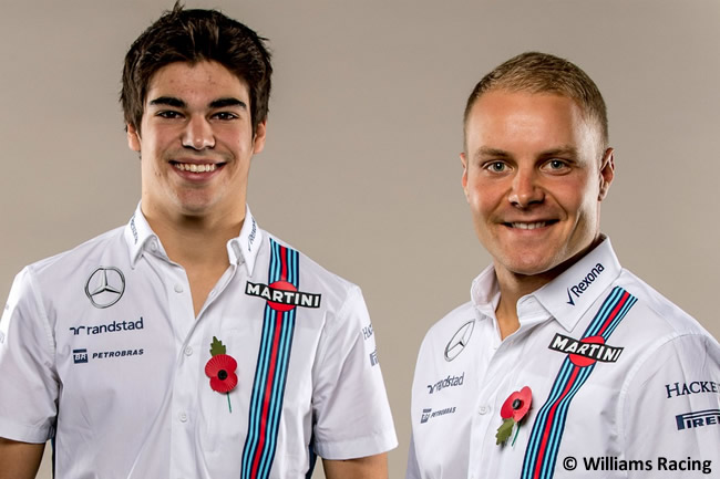 Williams - Alineación Pilotos 2017 - Valtteri Bottas - Lance Stroll